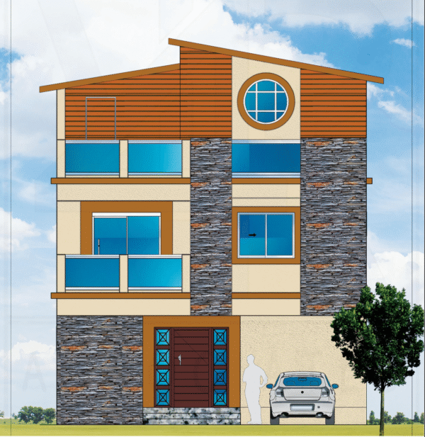 3BHK Villa Design – East Facing 20x50 Vastu-Friendly Layout | CozyCraft Homes