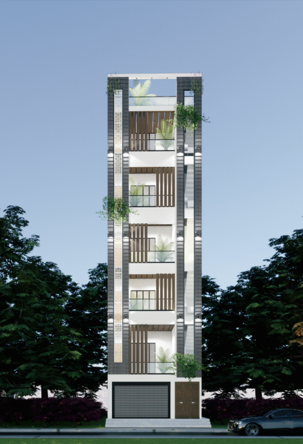 15x50 West Facing Floor Plan & 3D Elevation – Modern | Compact Design | CozyCraft Homes