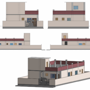 2BHK Independent House Plan – East Facing 75x34 Vastu Layout | CozyCraft Homes