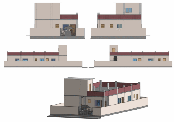 2BHK Independent House Plan – East Facing 75x34 Vastu Layout | CozyCraft Homes