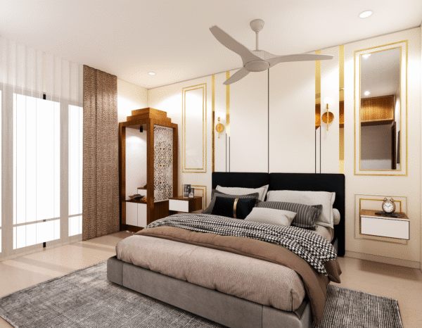 3BHK Interior Design in Bangalore – Contemporary & Functional | CozyCraft Homes - Image 3