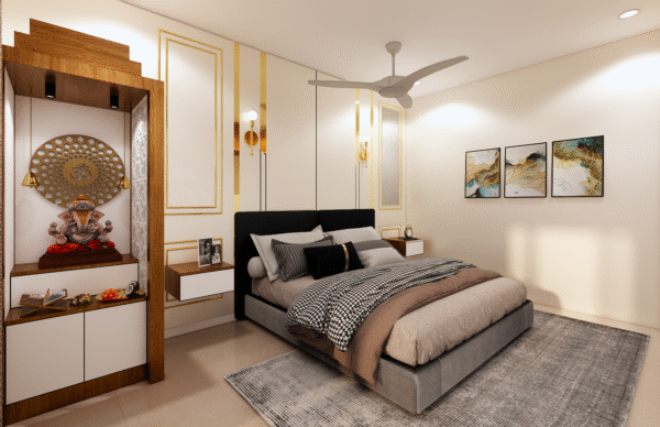 3BHK Interior Design in Bangalore – Contemporary & Functional | CozyCraft Homes - Image 2