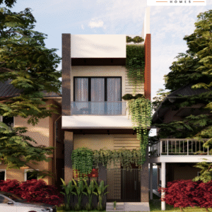 15x50 House Floor Plan – West Facing Compact Vastu Layout | CozyCraft Homes