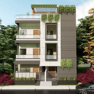 30x50 Floor Plan with 3D Elevation – West Facing Vastu Compliant | CozyCraft Homes