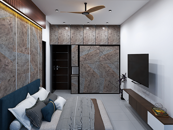 2BHK Flat Interior 3D Design – With Entry View | CozyCraft Homes - Image 5