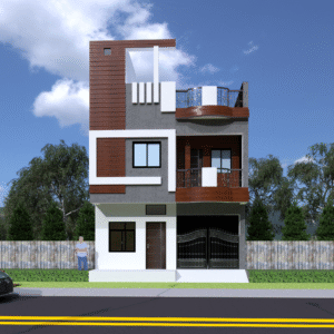 30x40 Duplex Villa – 3D Elevation & Interior Design | CozyCraft Homes