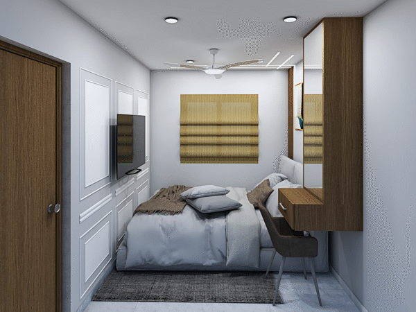 20x30 3D Elevation & Interior Design – Bedroom + Living | CozyCraft Homes - Image 8