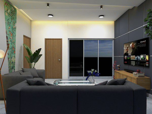 20x30 3D Elevation & Interior Design – Bedroom + Living | CozyCraft Homes - Image 6
