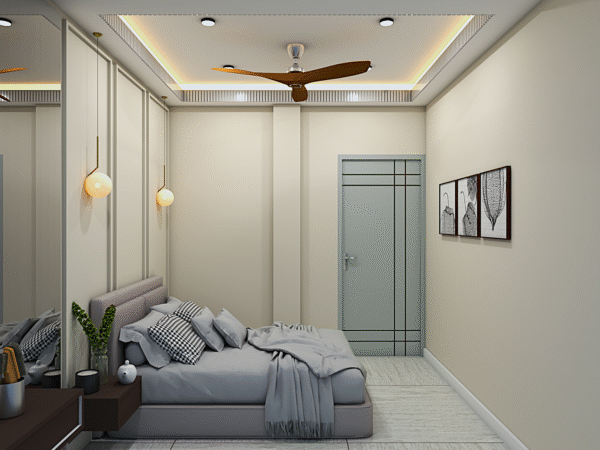 Minimal Bedroom Interior Design – Elegant & Space-Saving | CozyCraft Homes - Image 4