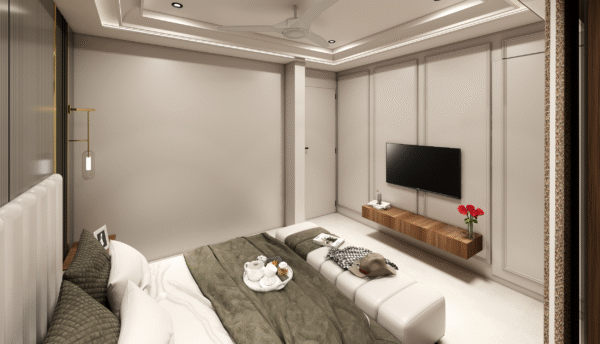 Modern Bedroom Interior Design – Tailored Comfort & Style | CozyCraft Homes - Image 3