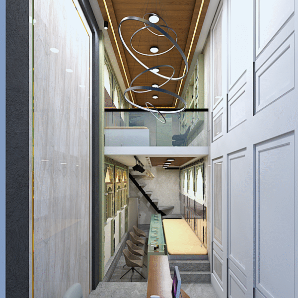 Jewellery Shop Interior Design – 20x15 Two-Floor Layout | CozyCraft Homes - Image 5