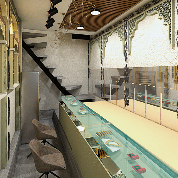 Jewellery Shop Interior Design – 20x15 Two-Floor Layout | CozyCraft Homes - Image 3